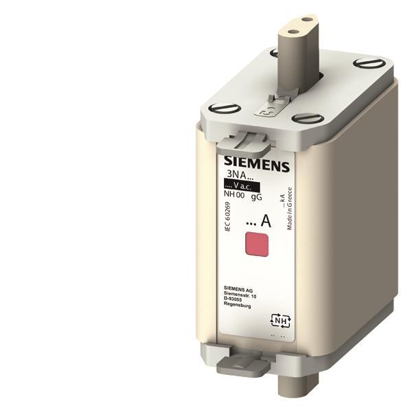 Siemens NH00 160A 500VAC/250DC 3NA6836 gL/gG Sicherung isol. Grifflasche