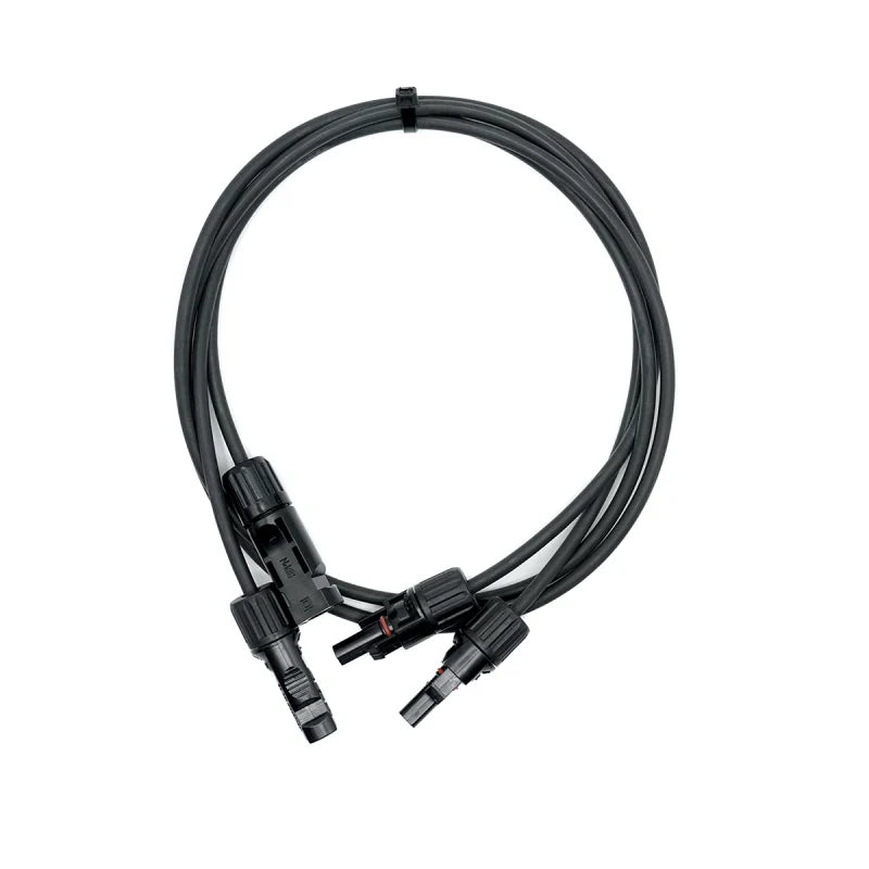 WATTSTUNDE® Solarverlängerungskabel 2x6mm² Typ-MC4/Typ-MC4 1m schwarz - Homeiq24