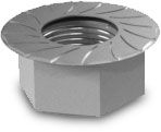 K2 Hexagon flange M8             1000043 Sperrzahnmutter Edelstahl
