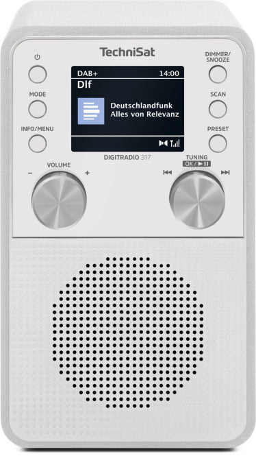 TechniSat DigitRadio 317 weiß 0001/3999  DAB+/ UKW Bluetooth Weckfunktion