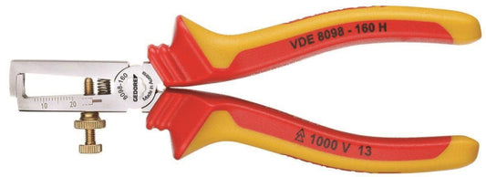 GEDORE VDE-Abisolierzange  m.Hüllen-     isolierung VDE 8098-160 H        1552074