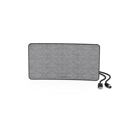 Hama Zimmerantenne Stoff-Design   221087     DVB-T2, aktiv, Grau/Schwarz