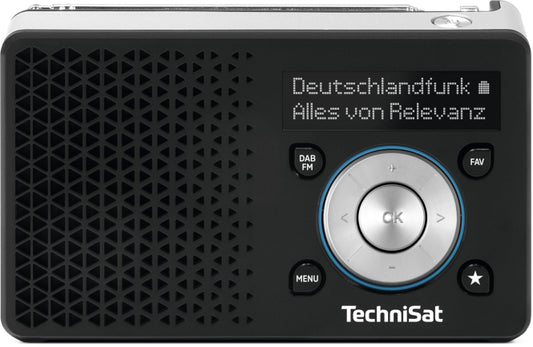 TechniSat DigitRadio 1A schwarz/silber   UKW/DAB+,ASA,Akkubetrieb,Direktwahltaste