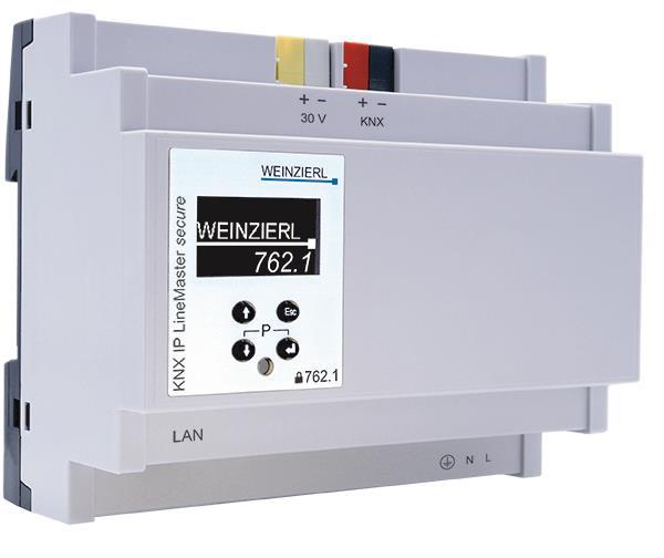 Weinzierl 5465 KNX IP LineMaster 762.1   secur.Spannungsversorg.640mA m.IP Router