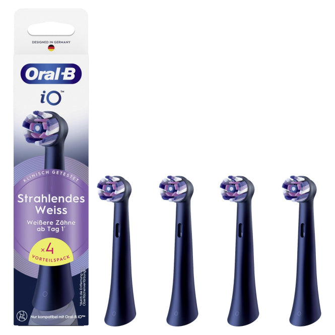 Braun Oral-B IO 4er Ersatzbürste         Radiant White  schwarz    194594