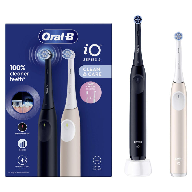 Braun Oral-B iO Series 2 Zahnbürste      Night Bl/Calm Pink Gr 2.Handstück 612470