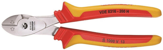 GEDORE VDE-Kraft-Seitenschneider mit     Hüllenisolierung,VDE 8316-200 H  1551000