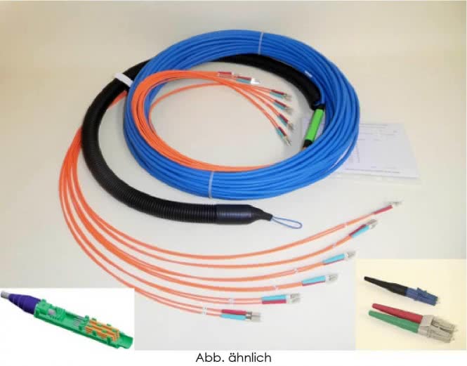 LWL Strecke konfektioniert OS2 75m       4E9/125 I/ADQ(ZN)BH LC-D/LC-D APC