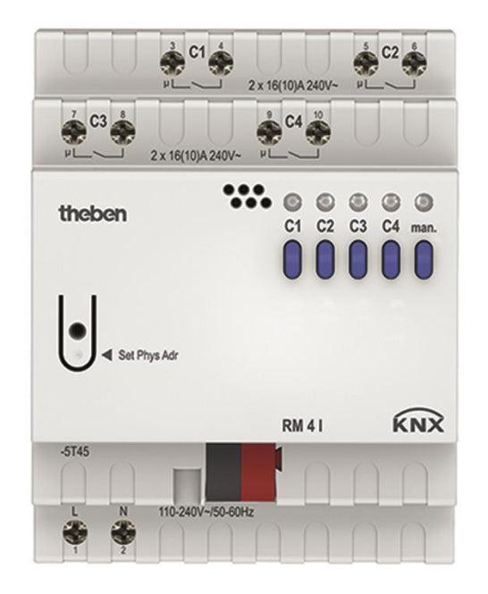 THEB KNX Schaltaktor C-Last   RM 4 I KNX 4-fach
