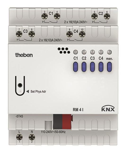 THEB KNX Schaltaktor C-Last   RM 4 I KNX 4-fach