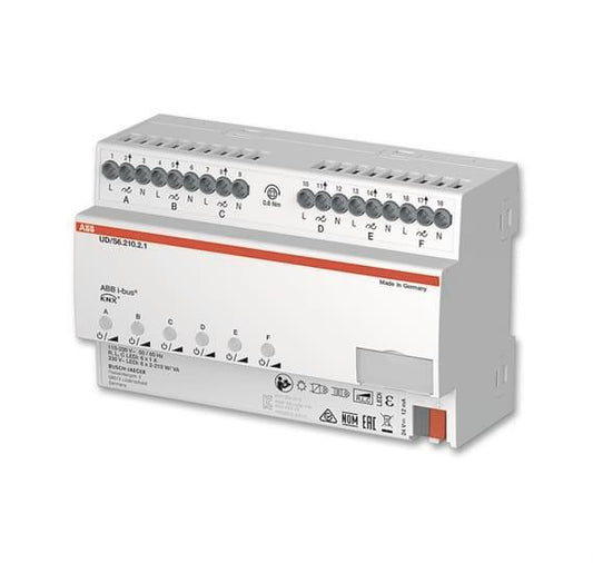 ABB LED-Dimmer 6fach 210   UD/S6.210.2.1 W/VA REG 2CKA006197A0049