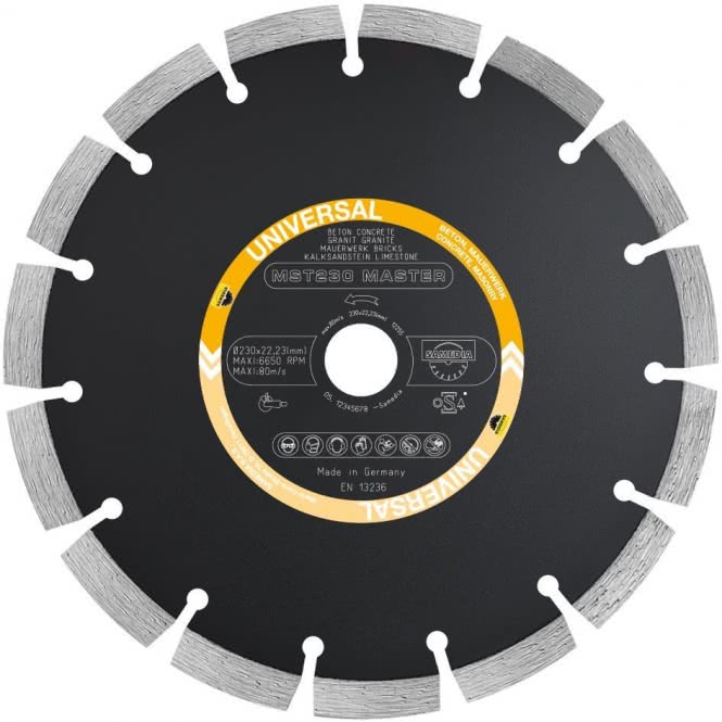 Samedia MASTER MST 115x22,23 Diamant-    Trennscheibe KS-weich/Beton 300009