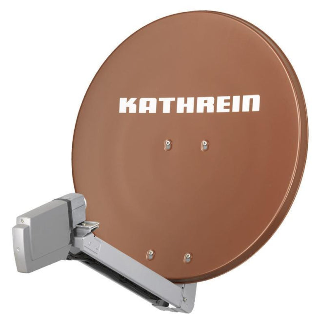 KATH Offset-Parabol-Spiegel     CAS 80ro     75cm Alu-Reflektor rotbraun