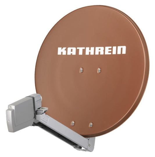 KATH Offset-Parabol-Spiegel     CAS 80ro     75cm Alu-Reflektor rotbraun