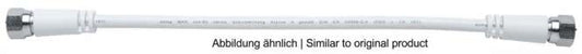 AXING F-Patch-Kabel 0,50m ws   MAK 50-80 axiale Stecker 2fach geschirmt Vodafone