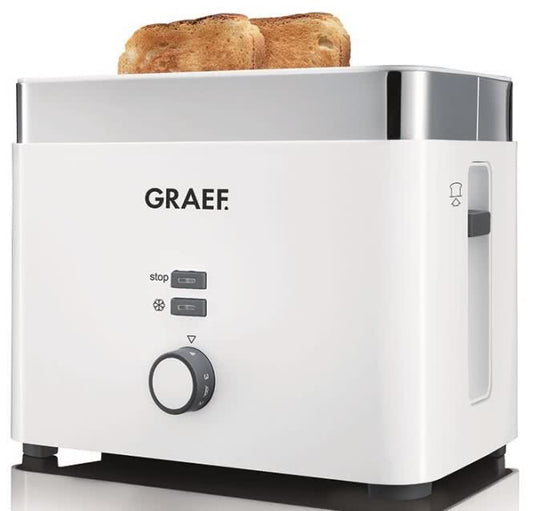 GRAEF TO 61 ws Toaster                   888W 6Stufen Brötchenaufsatz Acryl ws