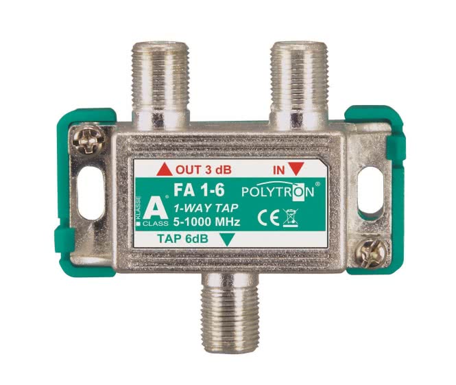POLY F-Abzweiger 5-1000MHz       FA 1- 6     1-fach 6dB 3221900