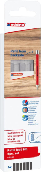 Edding 8891 Nachfüllminen für 8890             HB 6er-Blister