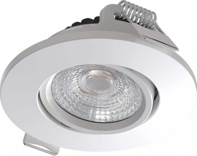 NORD LED-Einbaustrahler DA68 IP44 412500 6W 700lm DTW/3+4K schwenkb. mit Konv ws