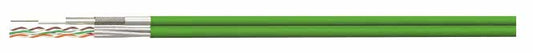 Homeway Hybridkab. Kat7+Koax HW-KGMH-F35 Klasse A+ FRNC grün RAL6018 350M Trommel