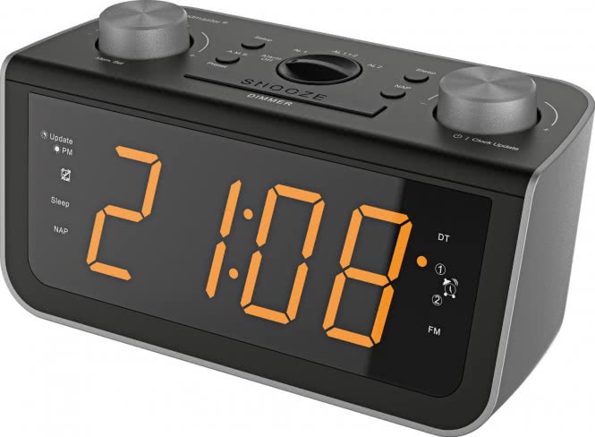 Soundmaster FUR5005 sw/gr Uhrenradio     Jumbo Display,UKW-RDS,autom.Uhrzeit