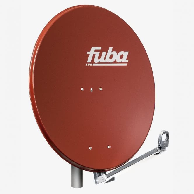 Fuba DAL 800 R Satellitenantenne rot     84x74cm Aluminium