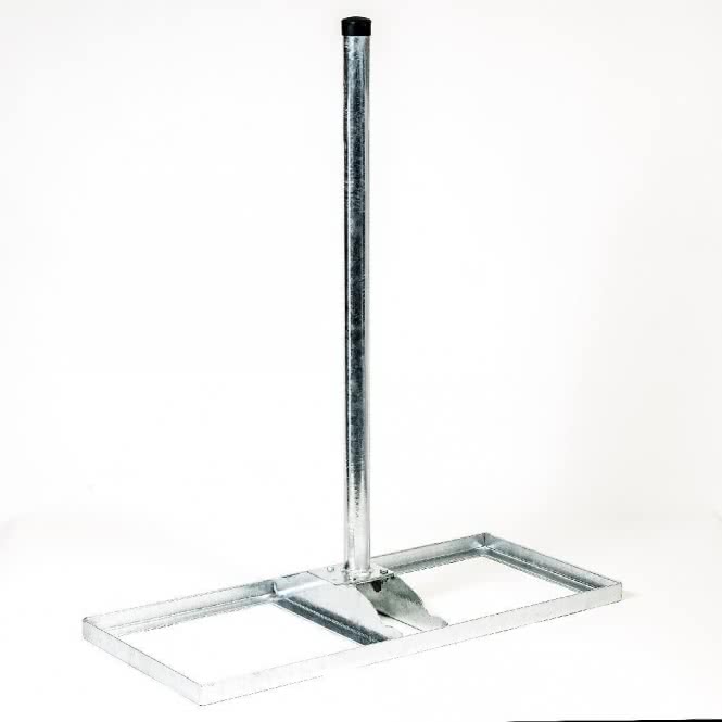 Fuba FDH 240 Flachdachhalterung          48mm Rohr 1m Mast für 2 Betonplatten