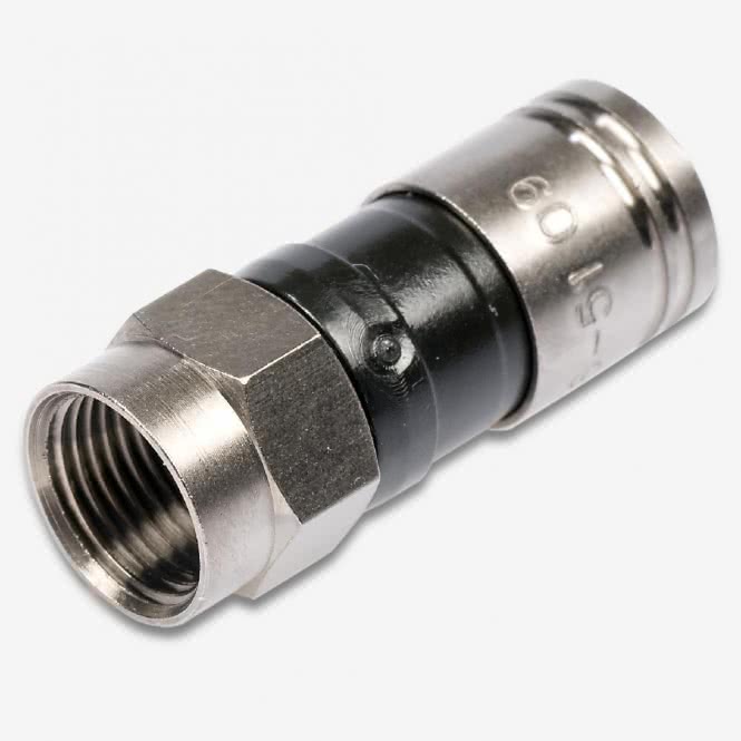 Fuba OVZ 071 HQ F-Kompressionsstecker sw f.Kabeldurchmesser ca. 6,8mm HQ