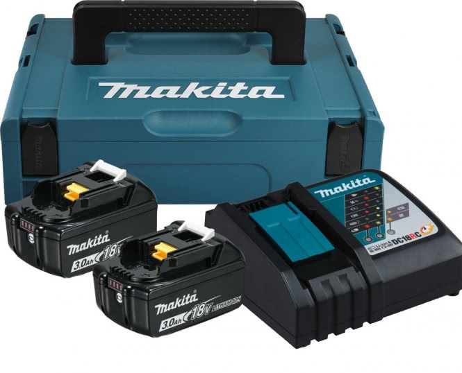 Makita Power Source Kit 18V 3Ah 197952-5 18V/2x3,0Ah & 1xLadegerät SystemKit
