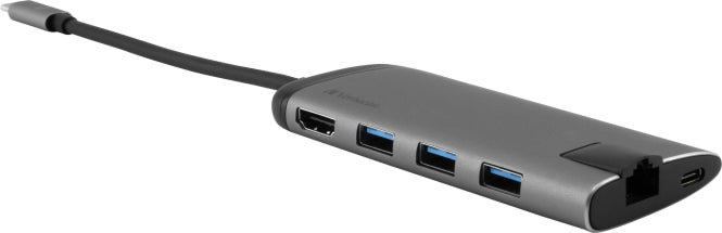 Verbatim USB-C Multiport-Hub             USB-C Schnellladen,3xUSB-A,HDMI,RJ45,SD
