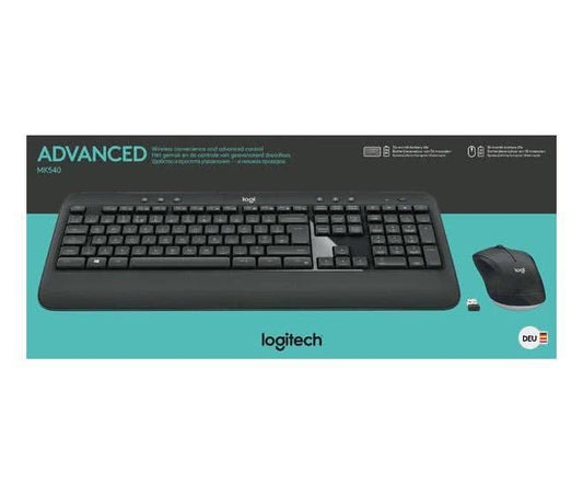 Logitech MK540 schwarz Tastatur/Maus-Set kabellos,optisch,1000dpi,Advanced