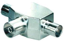 Hapena Antennenverteiler ZV 1      23800 für TV,Metall,2-fach