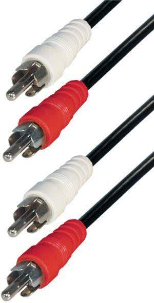 Hapena Audio-Kabel 1,5m 2 X C2     09815 2xCinch-Stecker - 2xCinch-Stecker