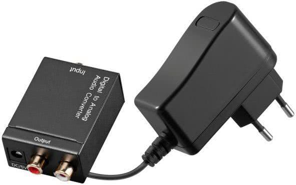 Hapena Digital/Analog-Konverter    48201 Toslink o. S/PDIF > Analog Cinch Stereo