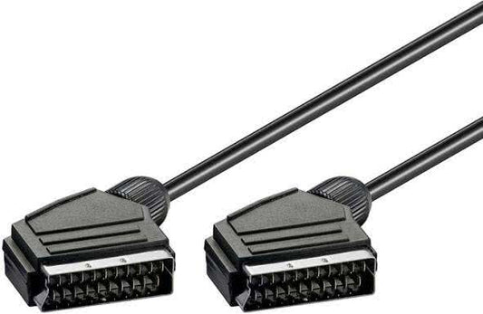 Hapena Scartkabel 1,5m 21-polig   894159 beschaltet,7mm Kabel gewickelt