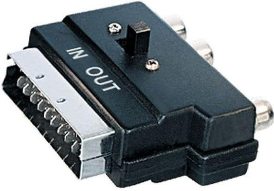 Hapena Video-Adapter DS21 CK3S     68900 Scart-St. - 3xCinch-Kuppl. (Audio+Video)