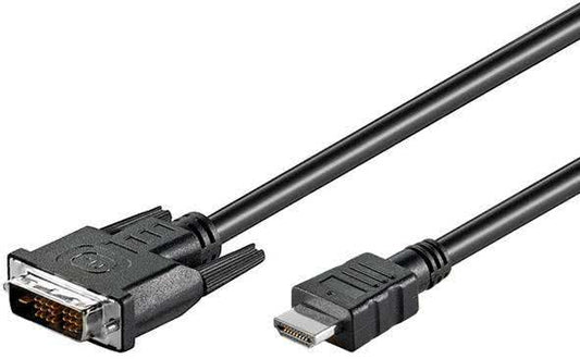 Hapena HDMI/DVI-Kabel 2m          C591/2 HDMI-Stecker - DVI-D-Stecker