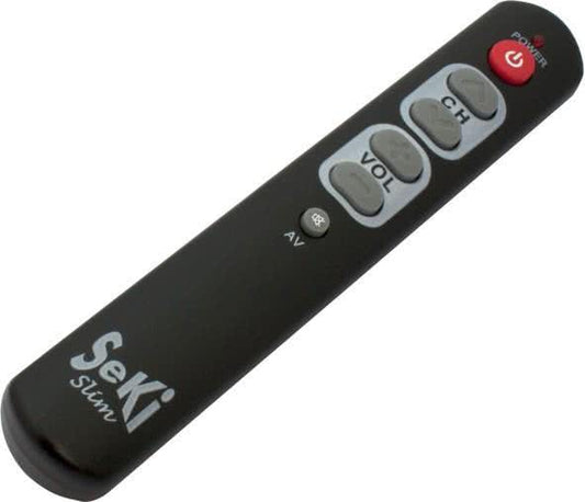SeKi Slim sw Universal-Fernbedienung     lernfähig,6 große Tasten