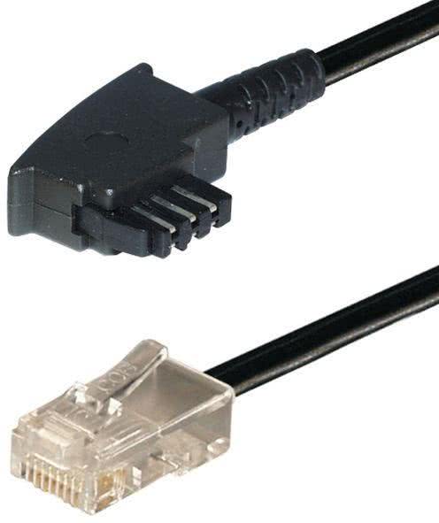 Hapena IP-Anschlusskabel 3m     839AVM30 TAE F-Stecker - Modular 8/2 Stecker RJ45