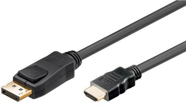 Hapena DisplayPort - HDMI 2m  2127470202 -Kabel,High Quality