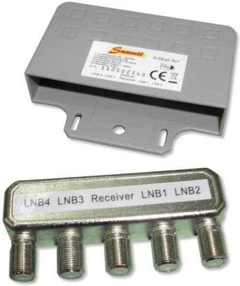 Hapena DiSEqC-Schalter 4-fach     HADS41 950-2300MHz,Dämpfung:3dB