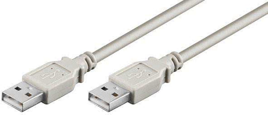 Hapena USB-Kabel 1m              USB2AA1 USB 2.0 A-Stecker auf A-Stecker grau