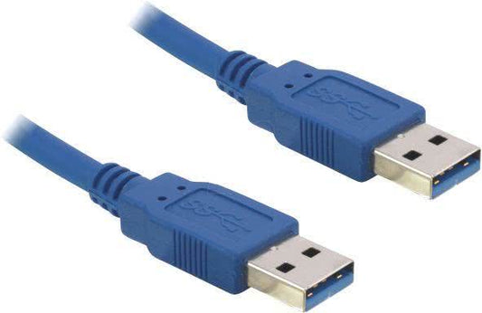 Hapena USB-Kabel 1m              USB3AA1 USB 3.0 A-Stecker auf A-Stecker blau