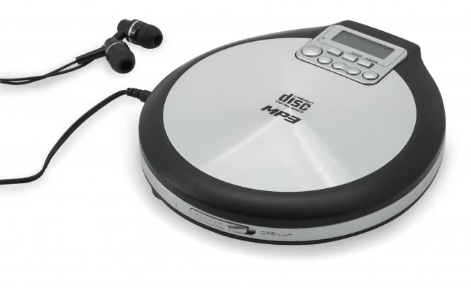 Soundmaster CD9220 sw/si Discman         tragbarer CD-Spieler,MP3,Hörbuchfunktion