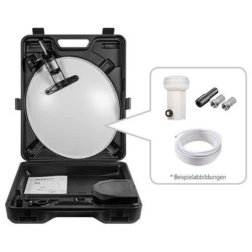 Megasat Campingkoffer LNB + Kabel        mobile Sat-Anlage, inkl.LNB + Koaxkabel