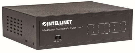 Intellinet 8-Port Gigabit  PoE+   561204 Switch VLAN  60W