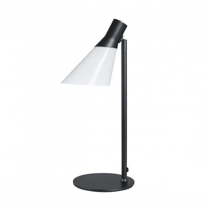 DYBERG Tischleuchte Gent matt sw    8183       E14 40W Zultg 1,6m D18 H53