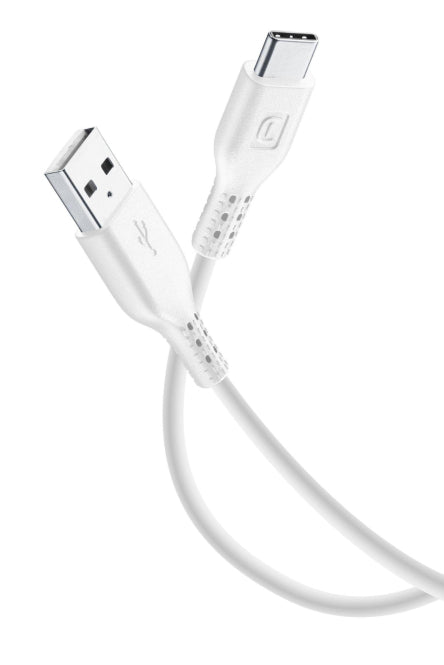 Cellularline USB-Ladekabel 1,2m weiß     USB-A/Typ-C