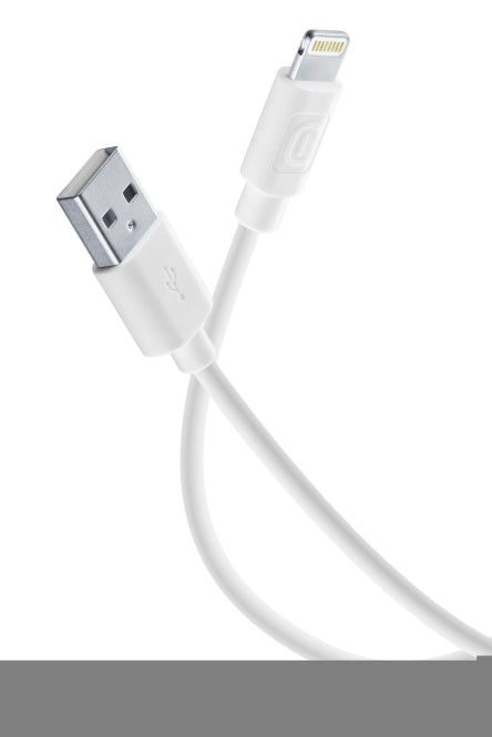 Cellularline USB-Ladekabel 1,2m weiß     USB-A/Lightning MFI
