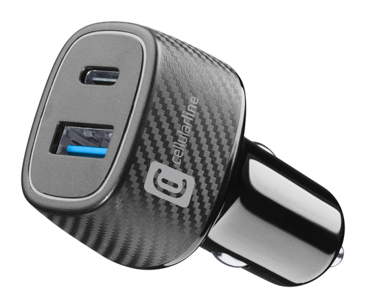 Cellularline CAR MULTIPOWER ULTRA        KFZ-Ladegerät USB-A+USB-C 30W